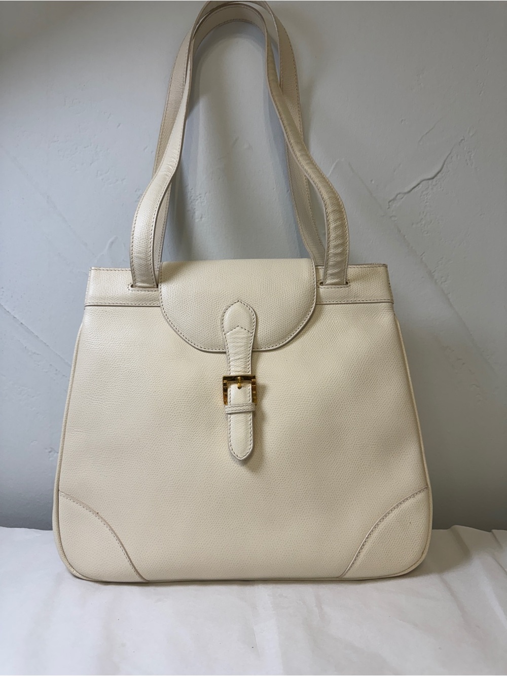 Etro off-white shoulder double strap bag